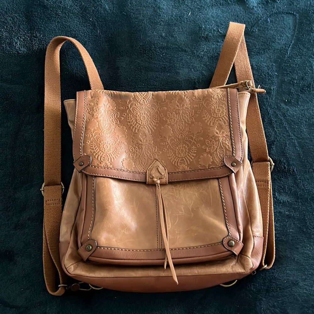 The Sak leather versatile backpack